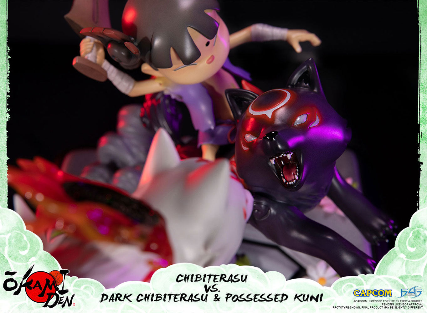 Chibiterasu vs Dark Chibiterasu & Possessed Kuni