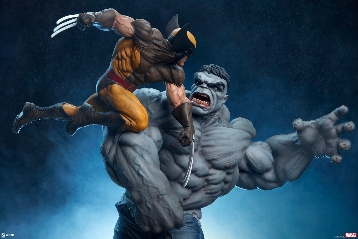 Grey Hulk vs Wolverine