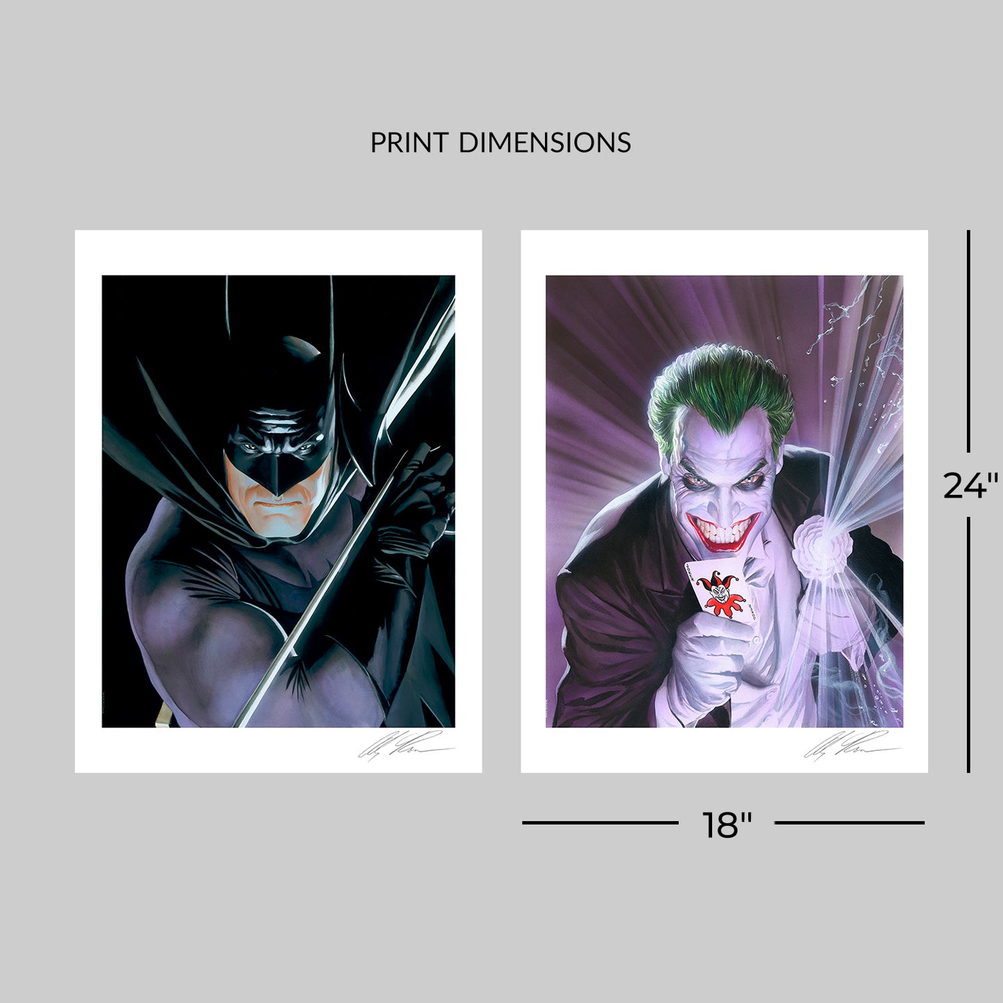 The Joker™ & Batman™: Mythology Fine Art Print Set