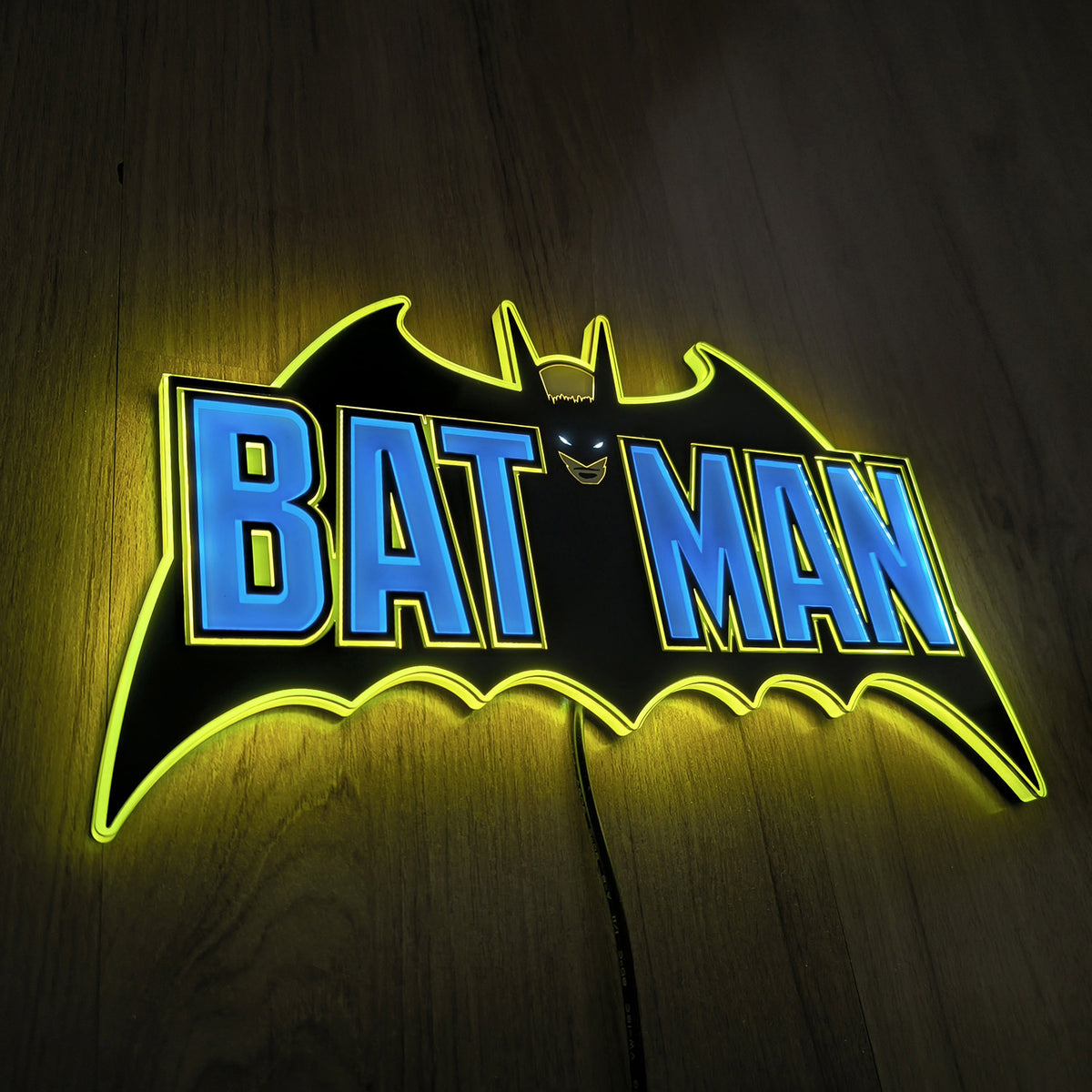 Vintage Batman LED Logo Light (Small)