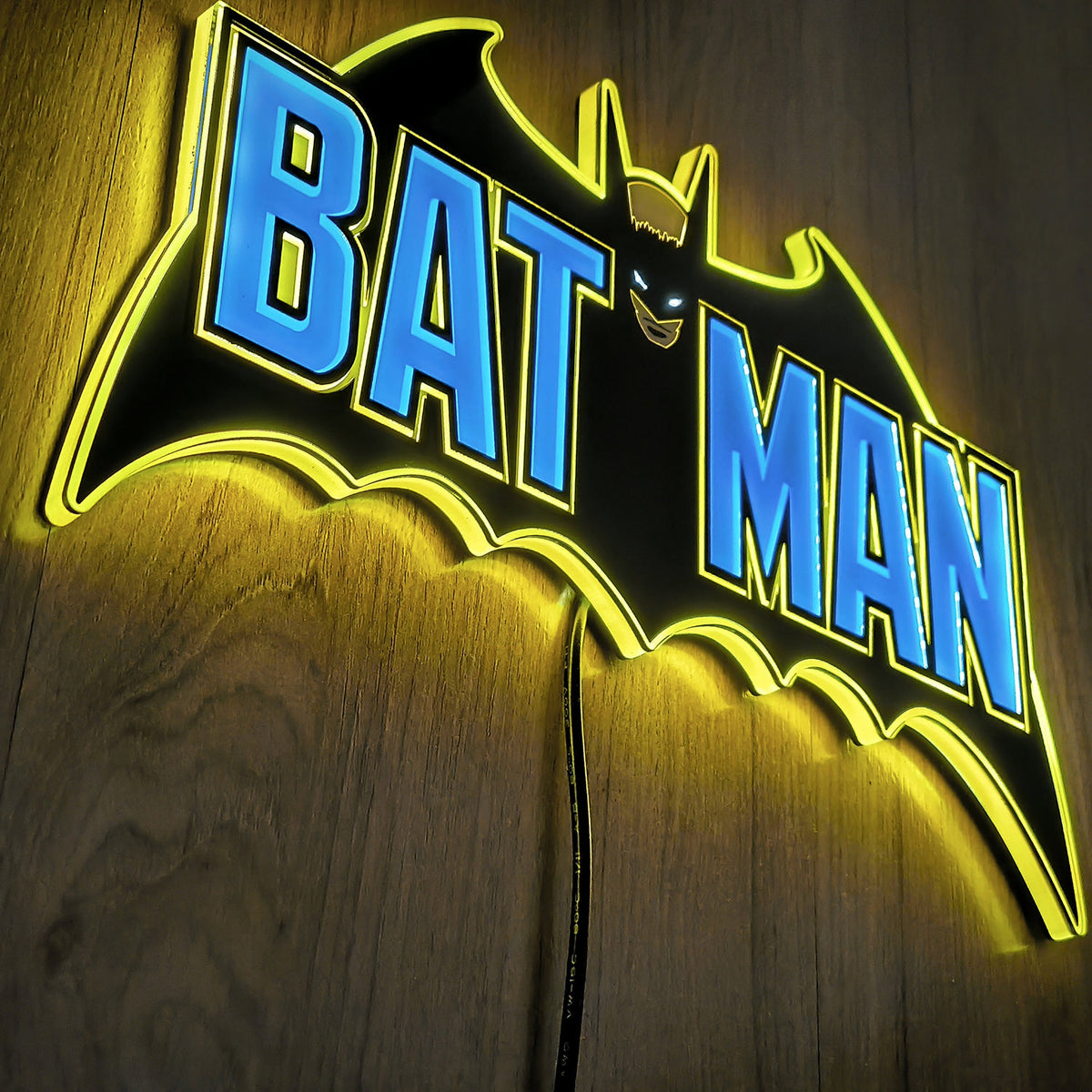 Vintage Batman LED Logo Light (Small)