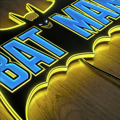 Vintage Batman LED Logo Light (Small)