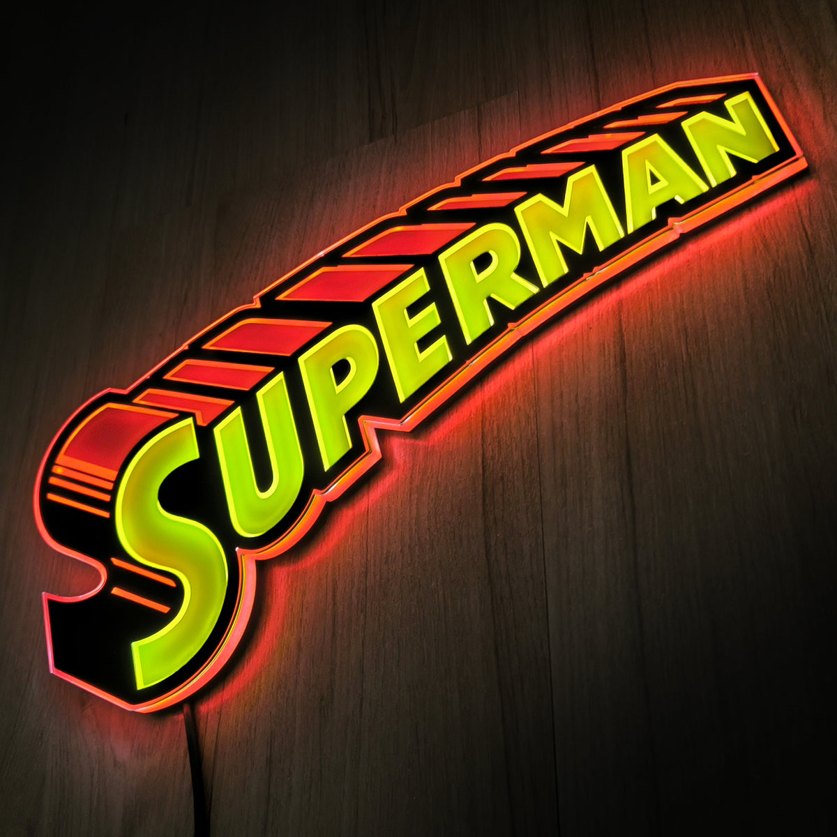 Vintage Superman LED Logo Light (Small)