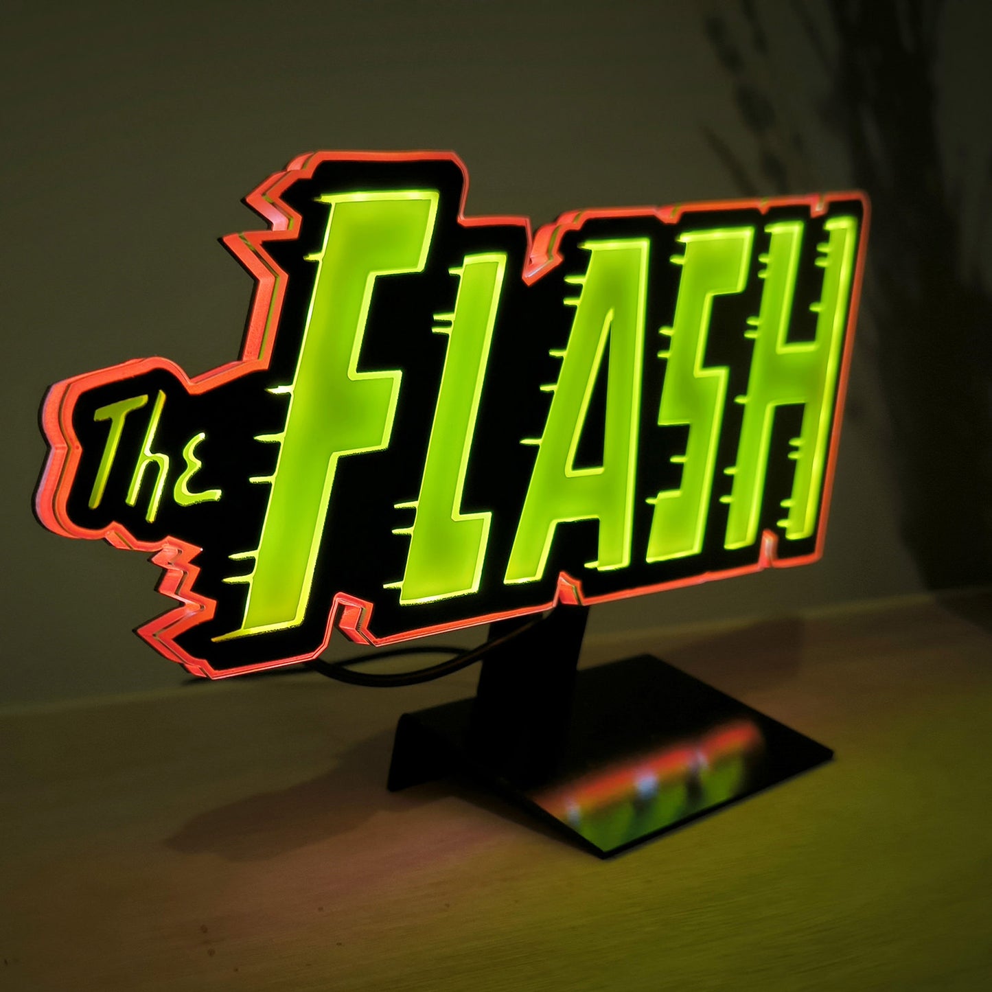 Vintage The Flash LED Logo Light (Small)