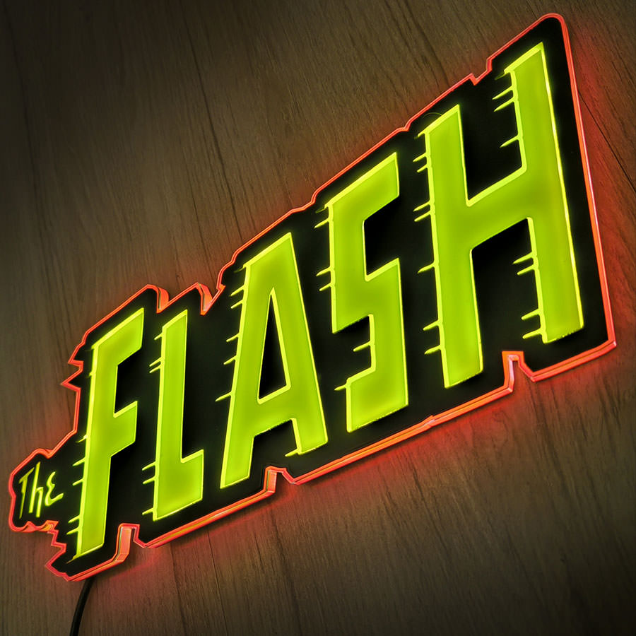 Vintage The Flash LED Logo Light (Small)