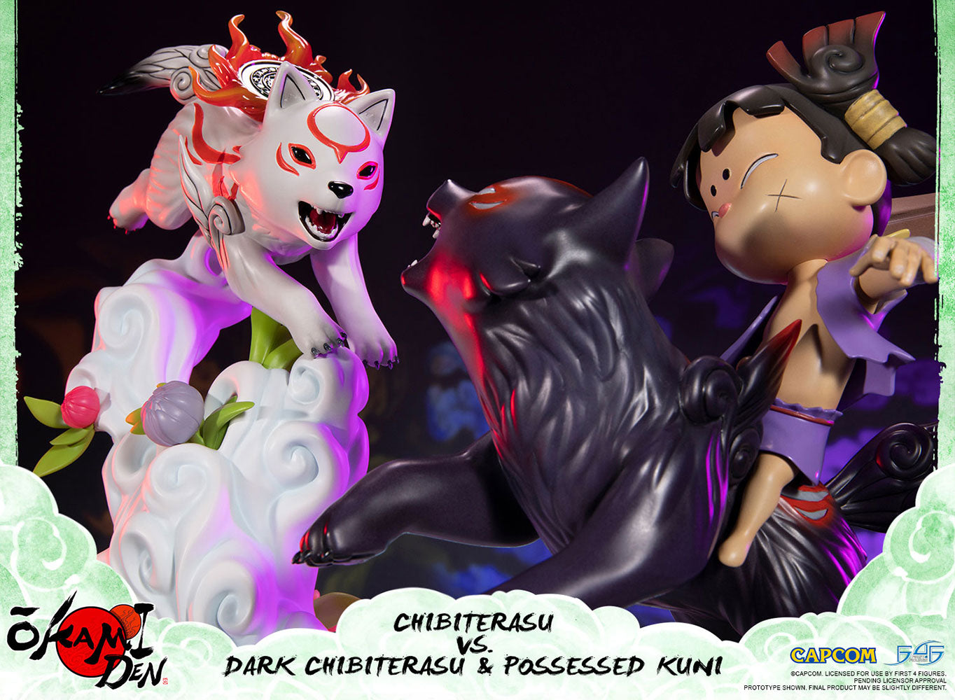 Chibiterasu vs Dark Chibiterasu & Possessed Kuni