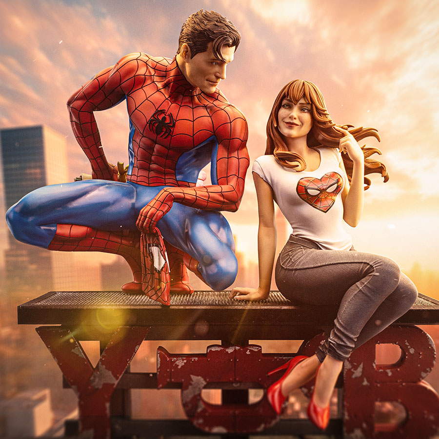 Spider-Man and MJ